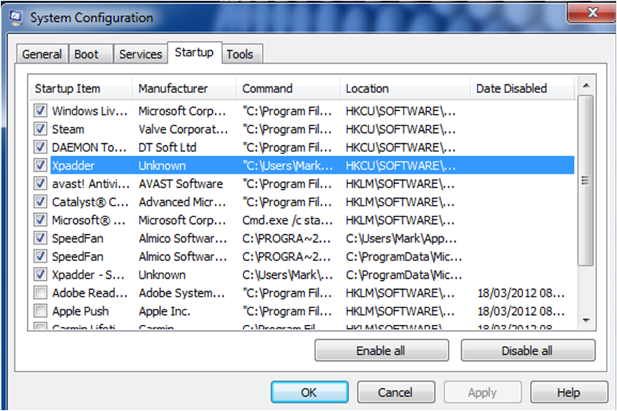 Xpadder & Speedfan not running from Windows 7 startup Overclockers UK